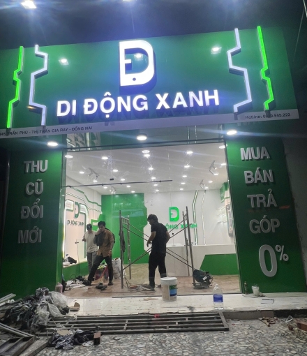 Hoàn thiện shop Di ĐỘNG XANH  ở Đồng Nai 