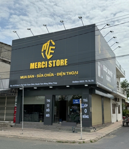 Hoàn thiện shop điện thoại Tam Nông -Đồng Tháp diện tích 120m2
