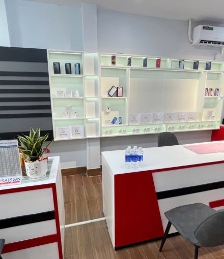 Thi công hoàn thiện shop điện thoại ĐINH ĐỨC THIỆN ,BÌNH CHÁNH