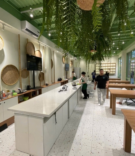  Thi công Nội thất lớp dạy nấu ăn quận 1