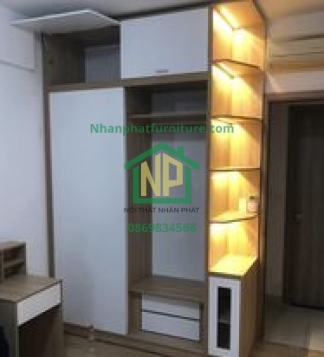 Tủ áo cửa lùa led 2
